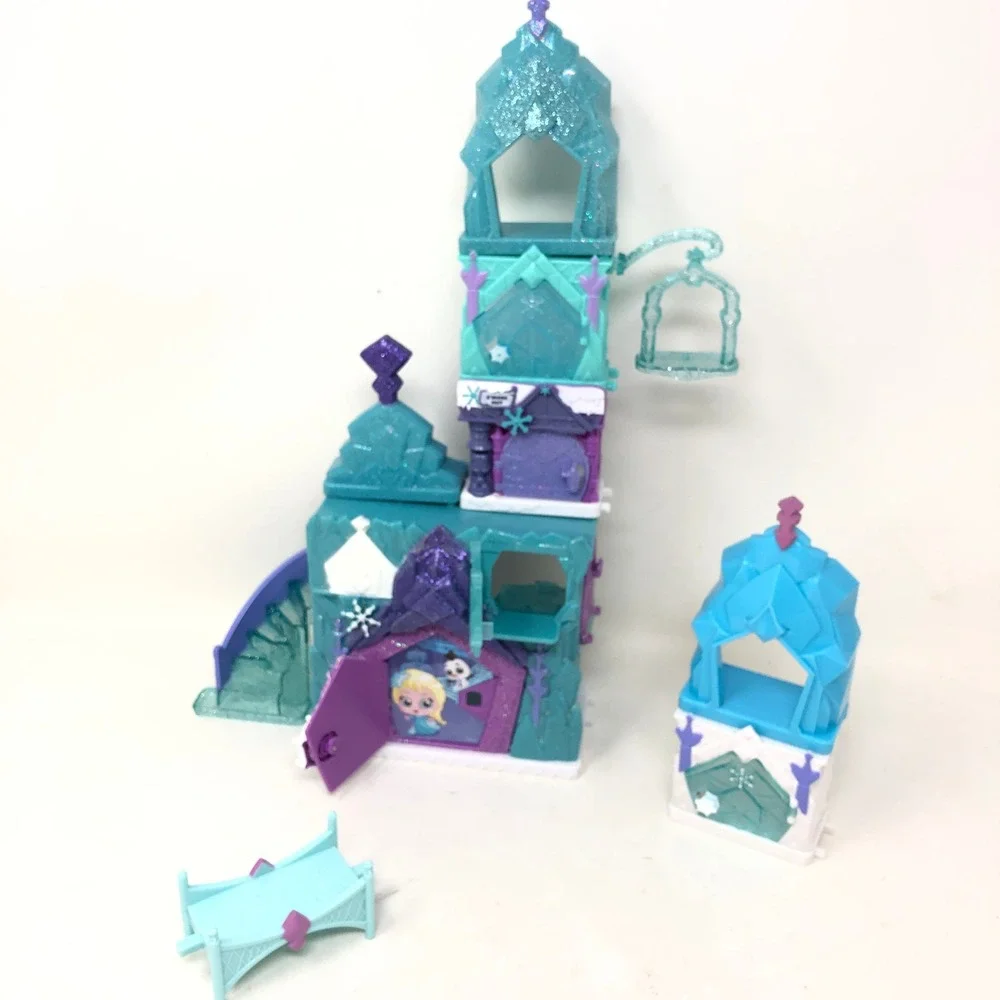 Disney Doorables Playset Lot Frozen Tangled Mickey Mouse Little Mermaid Houses